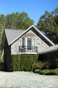 New York Home with metal Roof