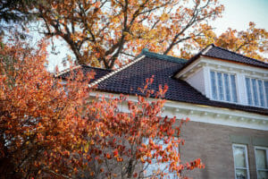 Home in New York with Tile Roof