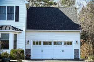 Home in New York with asphalt shingle roof