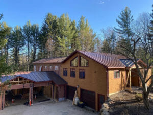 Home in New York with Metal Roof