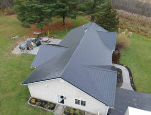 Home in New York with Metal Roof