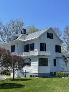 Home in New York with Metal Roof