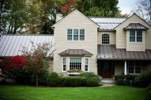 Home in New York with Metal Roof