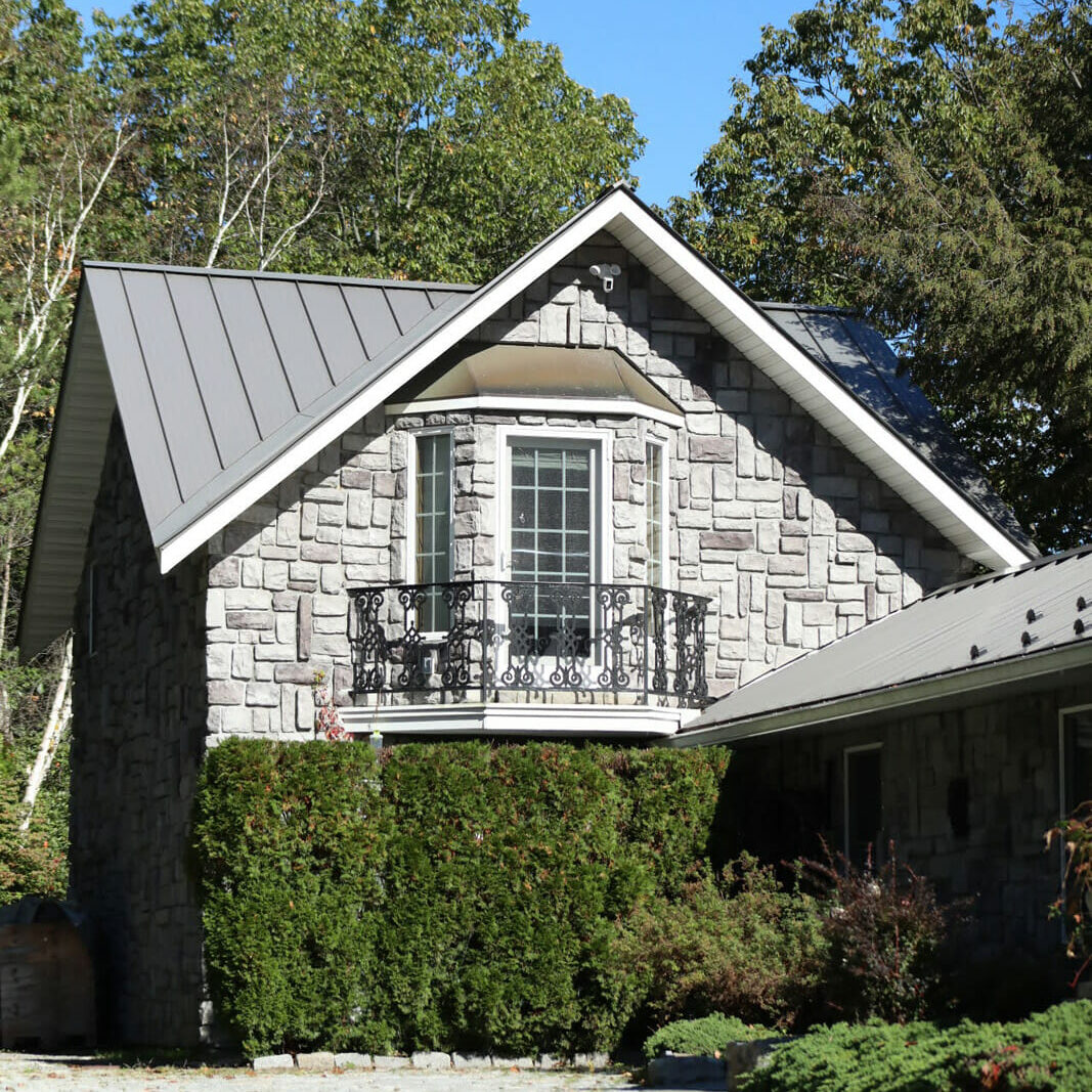 New York Home with metal Roof