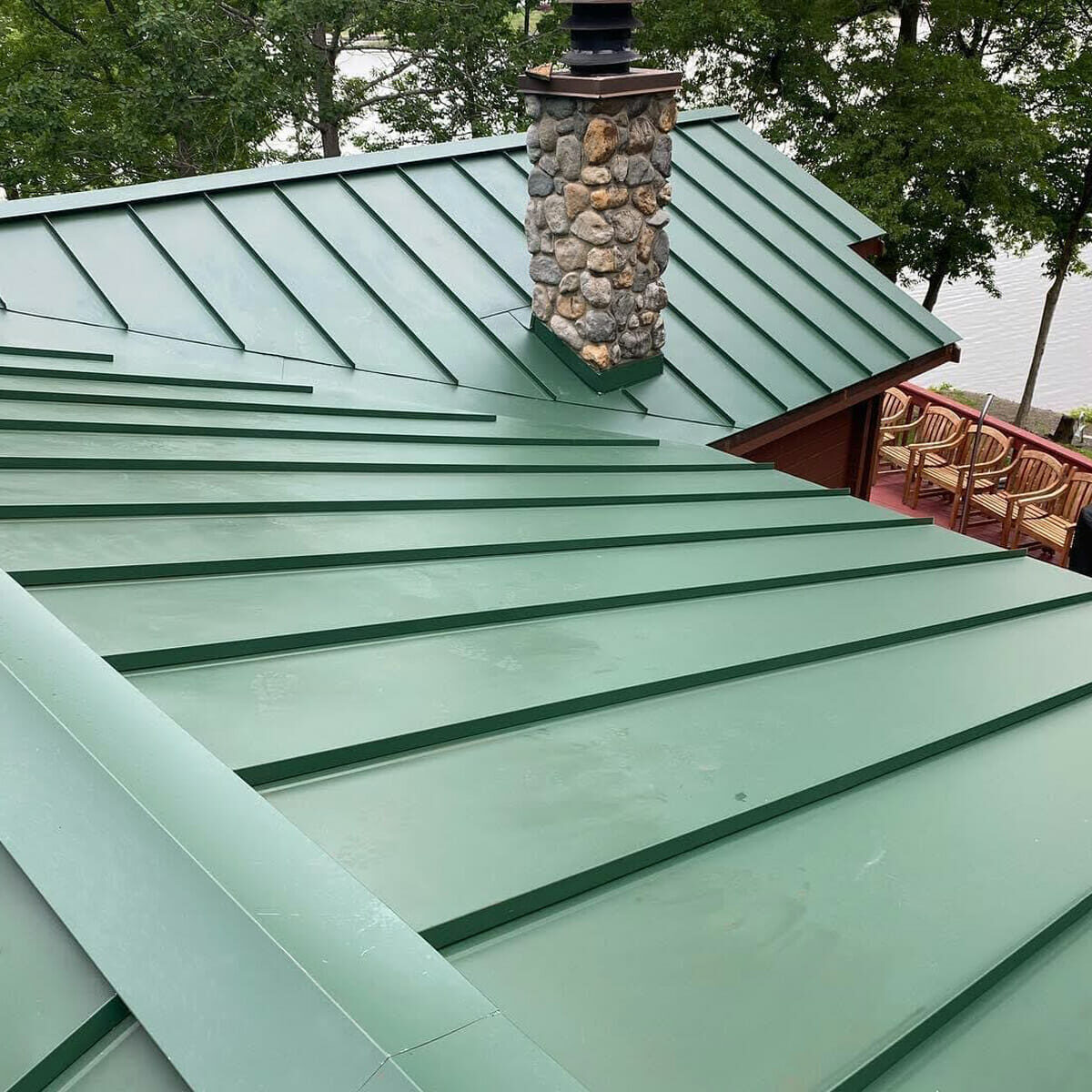Home in New York with Metal Roof